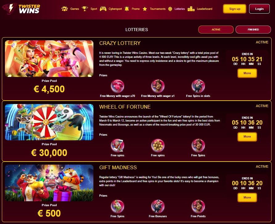Discover Excitement at Twister Wins Online Casino UK 17